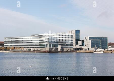 Hafen von Aarhus in Dänemark Stockfoto