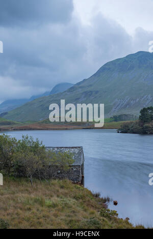 Stürmischen Nachmittag über Cregennan Seen, Gwynedd, Snowdonia Nationalpark, North Wales, UK Stockfoto