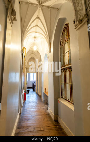 Im Inneren der Greco-palladianischen Burg Goring, Grade 1 aufgeführten Landhaus in der Nähe von Worthing, West Sussex. Stockfoto