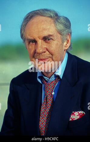 Deutscher Wis und Entertainer Harald Juhnke, Deutschland 1990er Jahre. Deutsche Schauspieler und Moderator Harald Juhnke, Deutschland 90er Jahre. Stockfoto