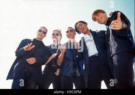 Deutsche Boygroup Touche, Deutschland 1990er Jahre. Deutsche junge Band, Touche, Deutschland 90er Jahre. Stockfoto