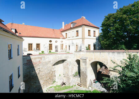 Znojmo (Znaim): Schloss, Jihomoravsky, Südmähren, Süd-Mähren, Tschechische Stockfoto