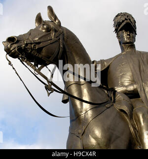 Wellington Statue bei Round Hill, Aldershot, Hampshire, England, Vereinigtes Königreich. Stockfoto