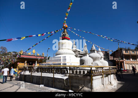 Die Stupa auf Namo Buddha, Kathmandu, Nepal Stockfoto