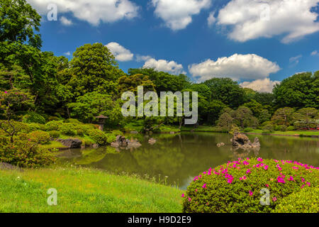 Rikugien Garten in Tokio Stockfoto