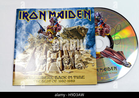 Iron Maiden irgendwo zurück in Zeit-Album. Stockfoto