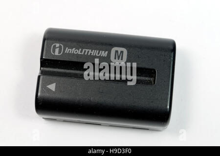 Li-Ion Lithium Kamera Akku Stockfoto