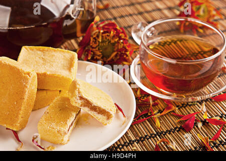 Taiwan berühmten Dessert - Ananas-Kuchen Stockfoto