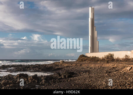 Leuchtturm Punta del Hidalgo Stockfoto