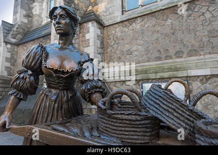 Molly Malone Statue Dublin Irland Stockfoto