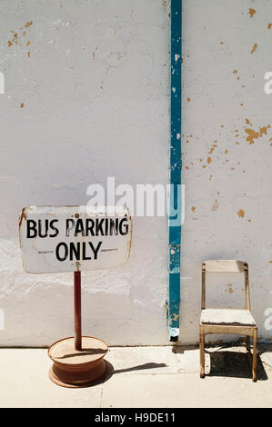 Bus Stop Death Valley Nevada USA Stockfoto