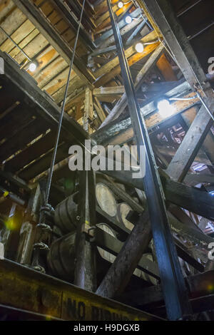 Im Inneren des RIk oder Rack Hauses mit dem Altern Barrel Bourbon. Stockfoto