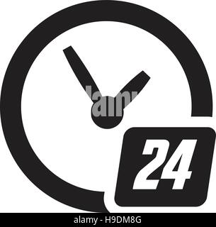 rund um die Uhr zur Verfügung Stock Vektor