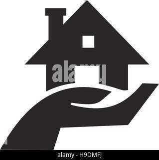 Sicheres Haus-Symbol Stock Vektor