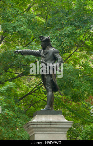 Statue von Commodore John Barry, Unabhängigkeit National Historical Park, Philadelphia, Pennsylvania Stockfoto