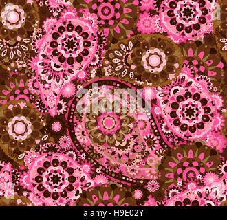 Nahtlose Muster basierend auf traditionellen asiatischen Elementen Paisley Stock Vektor