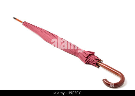 Stock Regenschirm Farbe Marsala auf isolierte Hintergrund. Stockfoto