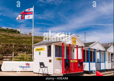 Die Rettungsschwimmer am Strand Hütte in Southwold, Suffolk, England, Großbritannien, Uk Stockfoto