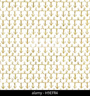 Vektor. Nahtlose Muster mit Goldglitter-Element. Nahtlose Muster mit niedlichen Elemente für Ihr Design, Textil, Stoff, Banner, Karte. Stock Vektor