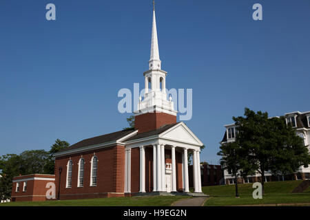 Kapelle auf dem Campus der Acadia University in Wolfville, Nova Scotia, Kanada. Die Hochschule wurde im Jahre 1838 gegründet. Stockfoto