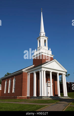 Kapelle auf dem Campus der Acadia University in Wolfville, Nova Scotia, Kanada. Die Hochschule wurde im Jahre 1838 gegründet. Stockfoto