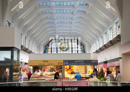 La Ribera Markt in der Altstadt von Bilbao, Vizcaya, Euskadi, Baskisches Land, Spanien, Europa Stockfoto