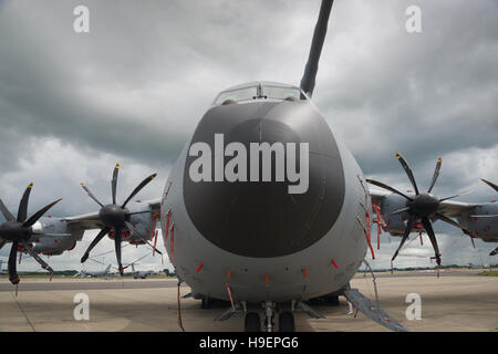 Transportflugzeug Airbus A400M Atlas. Royal Airforce Militärflugzeuge. Stockfoto