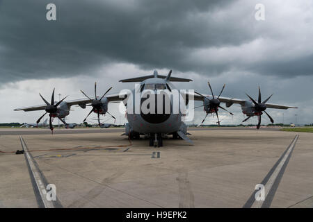 Transportflugzeug Airbus A400M Atlas. Royal Airforce Militärflugzeuge. Stockfoto