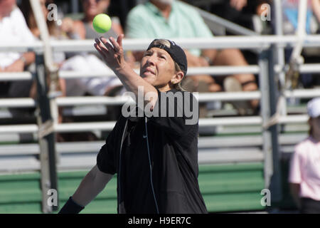 Andrea Jaeger am 26. November 2016 bei Chris Evert pro-Promi Tennis Classic im Delray Beach Tennis Center in Delray Beach, Florida Stockfoto