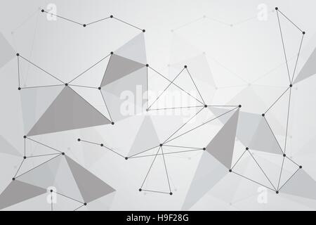 Abstrakte lineare Hintergrund für Design-Technologie und Vernetzung Wissenschaft Stock Vektor