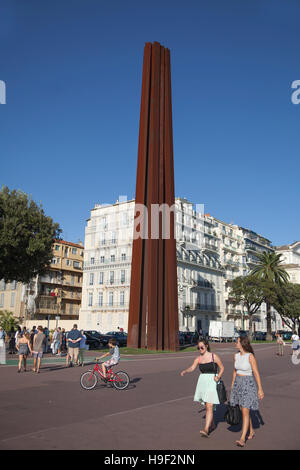 Die Promenade des Anglais in Nizza Stockfoto