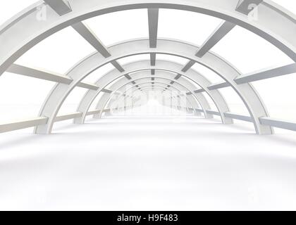 Der Bau der Brücke in einem modernen Stil zu abstrahieren. 3D illustration Stockfoto