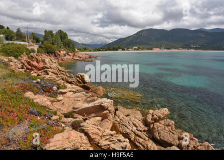 Bucht Korsika Sagone Stockfoto