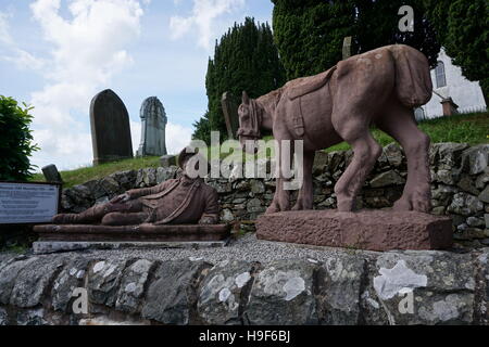 Alte Statue Sterblichkeit Stockfoto