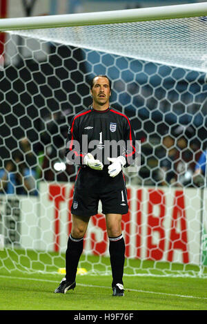 DAVID SEAMAN ENGLAND & ARSENAL FC SAPPORO Stadion SAPPORO JAPAN 7. Juni 2002 Stockfoto