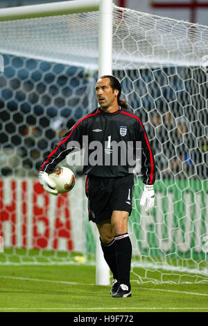 DAVID SEAMAN ENGLAND & ARSENAL FC SAPPORO Stadion SAPPORO JAPAN 7. Juni 2002 Stockfoto