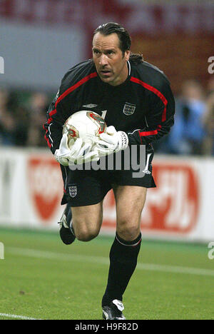 DAVID SEAMAN ENGLAND & ARSENAL FC großen Schwan Stadion NIIGATA JAPAN 15. Juni 2002 Stockfoto