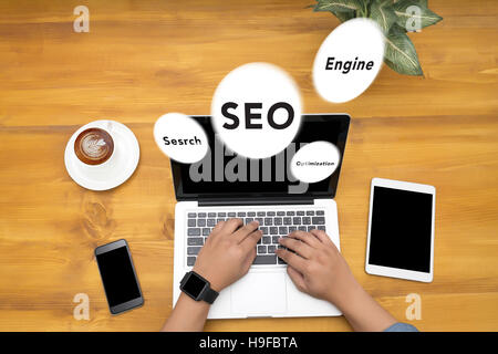 Search Engine Optimierung (SEO) Konzept Stockfoto