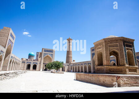 Innenraum der Po-i-Kalyan medressa Komplex in Buchara, Usbekistan, in Zentralasien Stockfoto