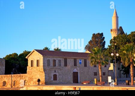 Larnaka Fort, mittelalterlichen Museum und Moschee, Larnaka, Zypern, östlichen Mittelmeer Stockfoto