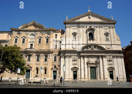 Italien, Rom, Oratorio dei Filippini und Kirche Santa Maria in Vallicella (Chiesa Nuova) Stockfoto