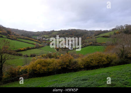 Abgelegenen Dorf Branscombe in East Devon West Country UK Stockfoto