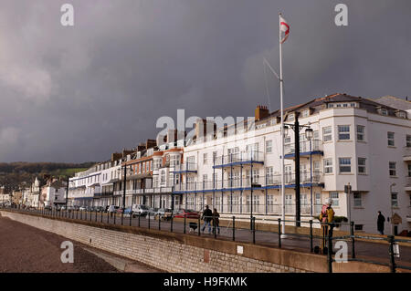 Sidmouth Strandpromenade in East Devon West Country UK Stockfoto
