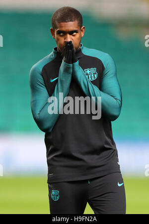 Barcelonas Marlon Santos während einer Trainingseinheit vor der Gruppenphase der UEFA Champions League match bei Celtic Park, Glasgow. Stockfoto