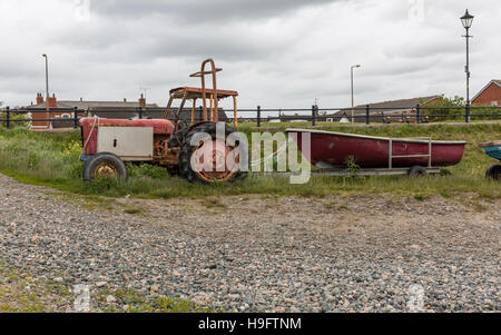 Lytham Herzmuschel Traktoren Stockfoto