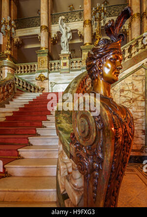 Brasilien, Stadt von Rio De Janeiro, Innenansicht des Theatro Municipal. Stockfoto