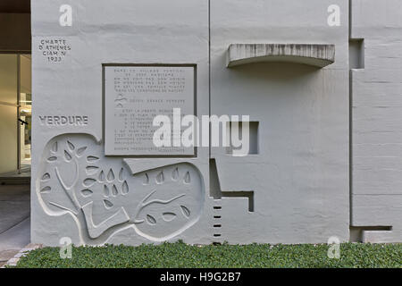 BERLIN, Deutschland - Juli 2014: Die Corbusier-Haus wurde von Le Corbusier entworfen 1957 nach seinem Konzept der Unite d ' Habitation (Wohneinheit) Stockfoto