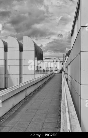 BERLIN, Deutschland - Juli 2015: Das Bauhaus-Archiv Museum für Gestaltung, sammelt Kunstwerke, Gegenstände und Literatur betreffen die Bauhaus-Schule, einer Stockfoto
