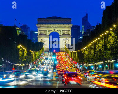 Champs-Élysées in Paris, Frankreich Stockfoto