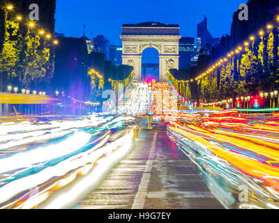 Champs-Élysées in Paris, Frankreich Stockfoto